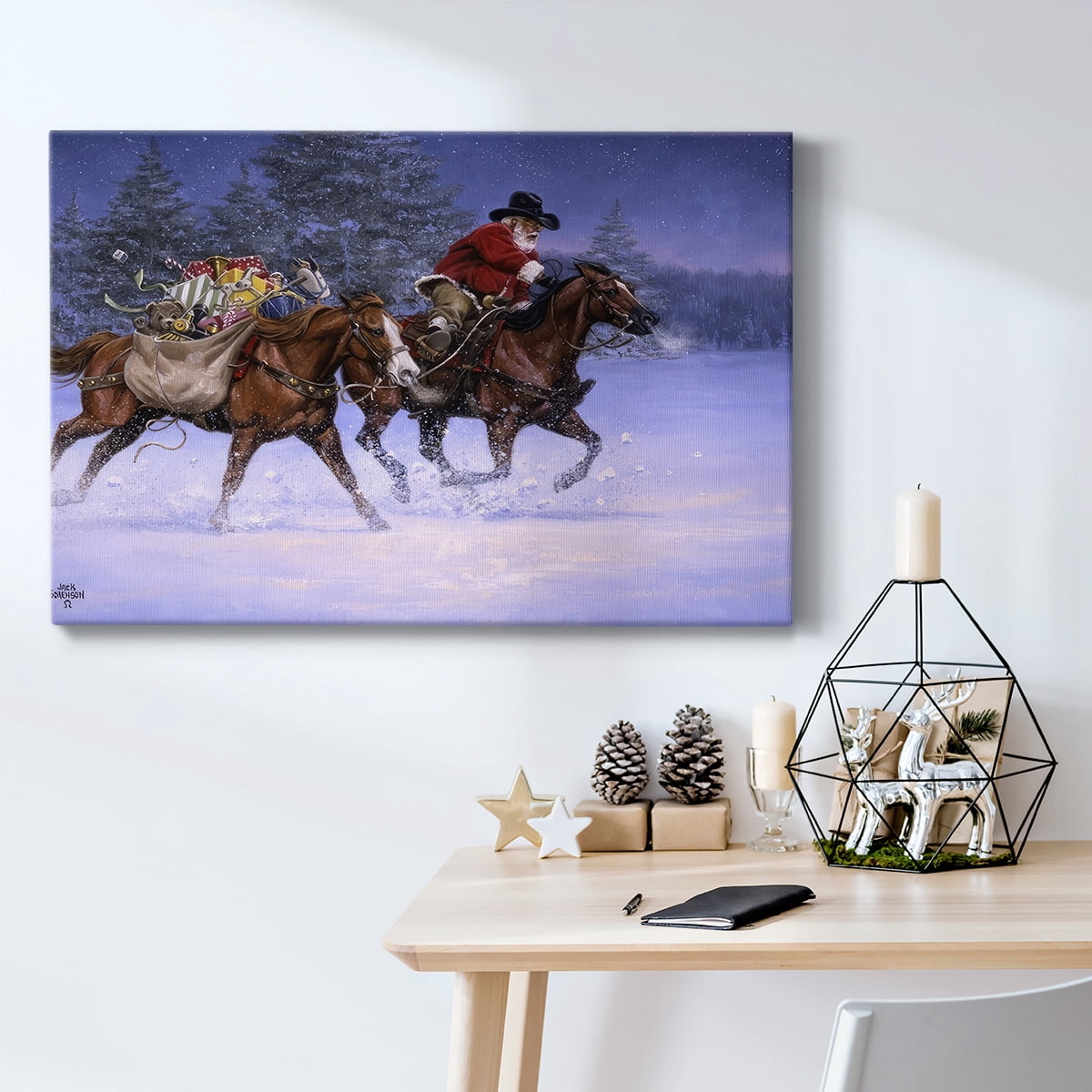 Christmas Rush- Gallery Wrapped Canvas