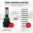 thumbnail image 5 of FZPJJNB 4Side for Chevy Chevrolet Tahoe 2000-2006 LED Headlight Light Bulb Kit,9005+9006,White,X7,C05, 5 of 17