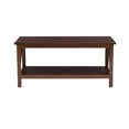 thumbnail image 2 of Linon Titian Indoor Coffee Table with Shelf, Antique Tobacco, 2 of 9