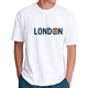 thumbnail image 1 of Playera Blanca Camiseta Unisex Estampado London, 1 of 4