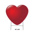 thumbnail image 1 of Advanced Graphics 3458 18 x 20 in. Heart Icon Yard Sign, Red, 1 of 1