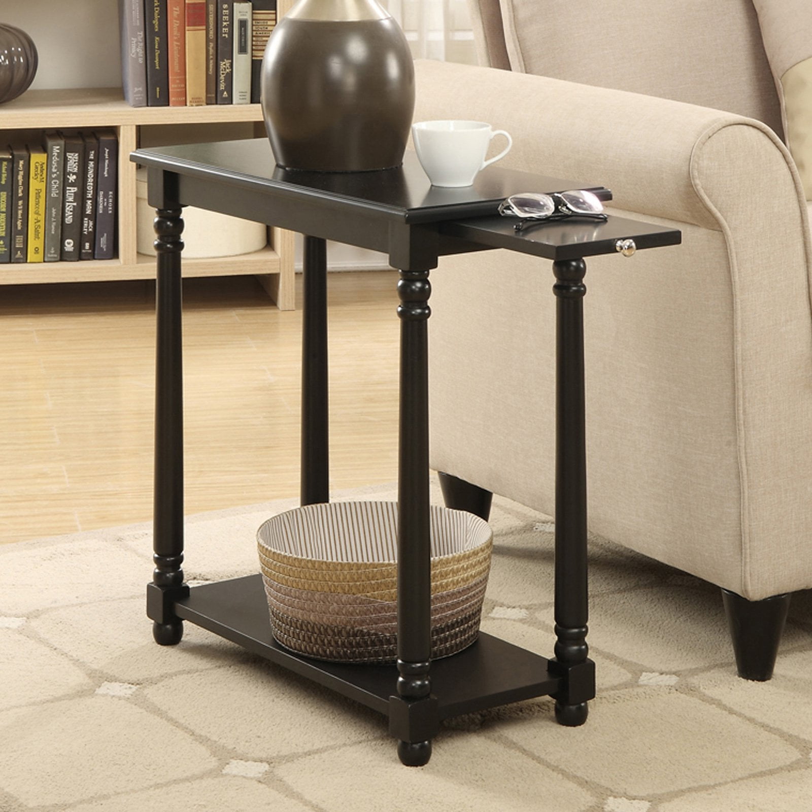 Ore Furniture 7710 24 in. Traditional Dark Cherry Side End Table 