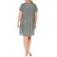 thumbnail image 2 of EZI Nightgowns for Women - Soft & Breathable Satin Night Gowns for Adult Women - Medium to Plus Size Womens Sleep Shirts - Knee-Length Nightgown, 2 of 7