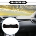 thumbnail image 2 of Unique Bargains Tapis de Protection pour Tableau de Bord de Voiture Compatible avec Ford Mustang 2015-2022 Polyester Rouge, 2 of 7