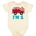 thumbnail image 3 of Inktastic 1st Birthday Fire Truck Boys or Girls Baby Bodysuit, 3 of 5