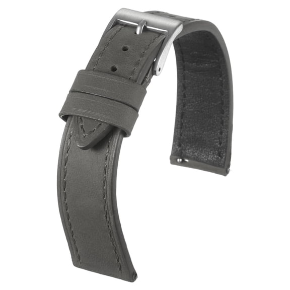 Uxcell Leather Watch Band 18mm Vintage Watch Straps with Pin Buckle, Gray