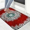 thumbnail image 4 of Shangniulu Sheila Wenzel-Ganny Bohemian Mandala Welcome Mat, Decorative Door Mat, Door Mat with Non-Slip Rubber Backing, Easy Cleaning, Traps Dirt, Rug for Entry, Patio, Garage 19.68*47.24 in, 4 of 6