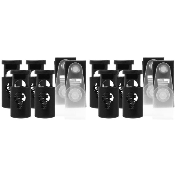 Flag Fixing Clips Stoppers Mailbox Holder Ground Iron Stand Plastic Blackl Plug Spring Metal 2 Sets