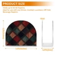 thumbnail image 4 of Yayeee Napkin Holder for Table Kitchen Paper Tissue Organization, Red Tartan Pattern, 4 of 8