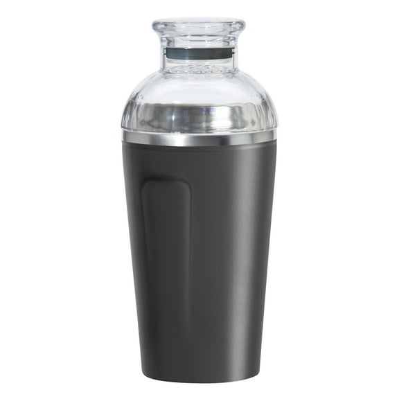 Oggi Groove Double Wall SS Cocktail Shaker (500 ml, 17 oz)