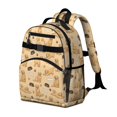 thumbnail image 2 of Golden Retriever and Bone Beige Backpack for School, Cute School Bag with Adjustable Shoulder Straps and Padded Back, 15.25"x11.5"x5.25", 2 of 5