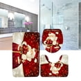 thumbnail image 4 of Advancent Juego de alfombrillas navideñas, asiento de inodoro, decoración navideña, suministros de vacaciones exquisitos multiusos, decoraciones para el Kits de decoración para fiestas Tipo 2 Advancent HA045820-02, 4 of 6