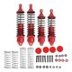 thumbnail image 1 of 4 Uds amortiguador trasero delantero amortiguador de aleación de aluminio accesorios de amortiguador aptos para coche TRAXXAS SLASH 1/10 RC rojo, 1 of 14