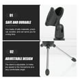 thumbnail image 4 of Black Microphone Stand with Compact Metal Design for Home Use Adjustable and Stable 2Pcs, 4 of 6