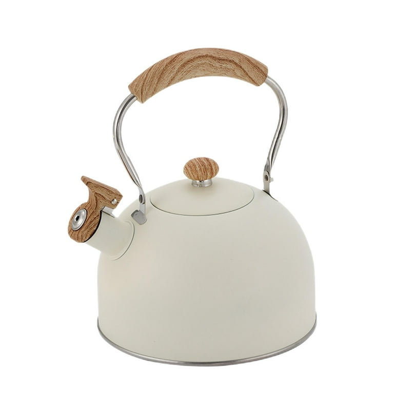 Stainless Steel Whistling Tea Kettle Stovetop Tea Pot Fast Boiling Heat  Water