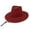 Wine, variant on Wancir Mens Womens Cowboy Cowgirl Hat Whipstitched Felt Chin Strap