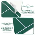 thumbnail image 2 of Basketball Court Model for Sand Table Scene Miniature Scale Basketball Playground Desktop Decoration Micro Basketball Court for Handcraft Enthusiasts, 2 of 9
