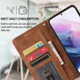 thumbnail image 2 of Samsung S22 Case, Card Slots Retro Leather Wallet Shockproof Flip Cover Magnetic Closure Bookstyle Stand Case:Brown (G Need ), 2 of 5