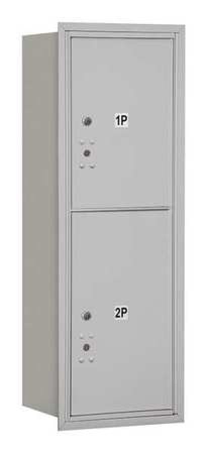 4C Horizontal Mailbox - 11 Door High Unit - Single Column - Stand-Alone Parcel Locker - Aluminum - Rear Loading - Private Access