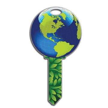 Lucky Line B127 Key Shapes Earth Key Blank