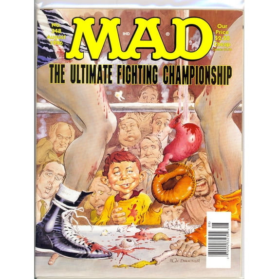MAD Magazine #348 August 1996 - Good Condition - Ultimate Fighting Championship Parody