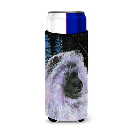 

Caroline s Treasures SS8412MUK Starry Night Keeshond Ultra Hugger for slim cans Slim Can multicolor