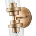 thumbnail image 6 of Contemporary 2-Light Wall Sconce with Clear Glass Shades, Gold Wal Lamp for Living Room, Dining Room & Hallway, 6 of 8