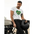 thumbnail image 2 of Heart Shape Brazilian Flag Tee Men's -Image by Shutterstock, 2 of 4