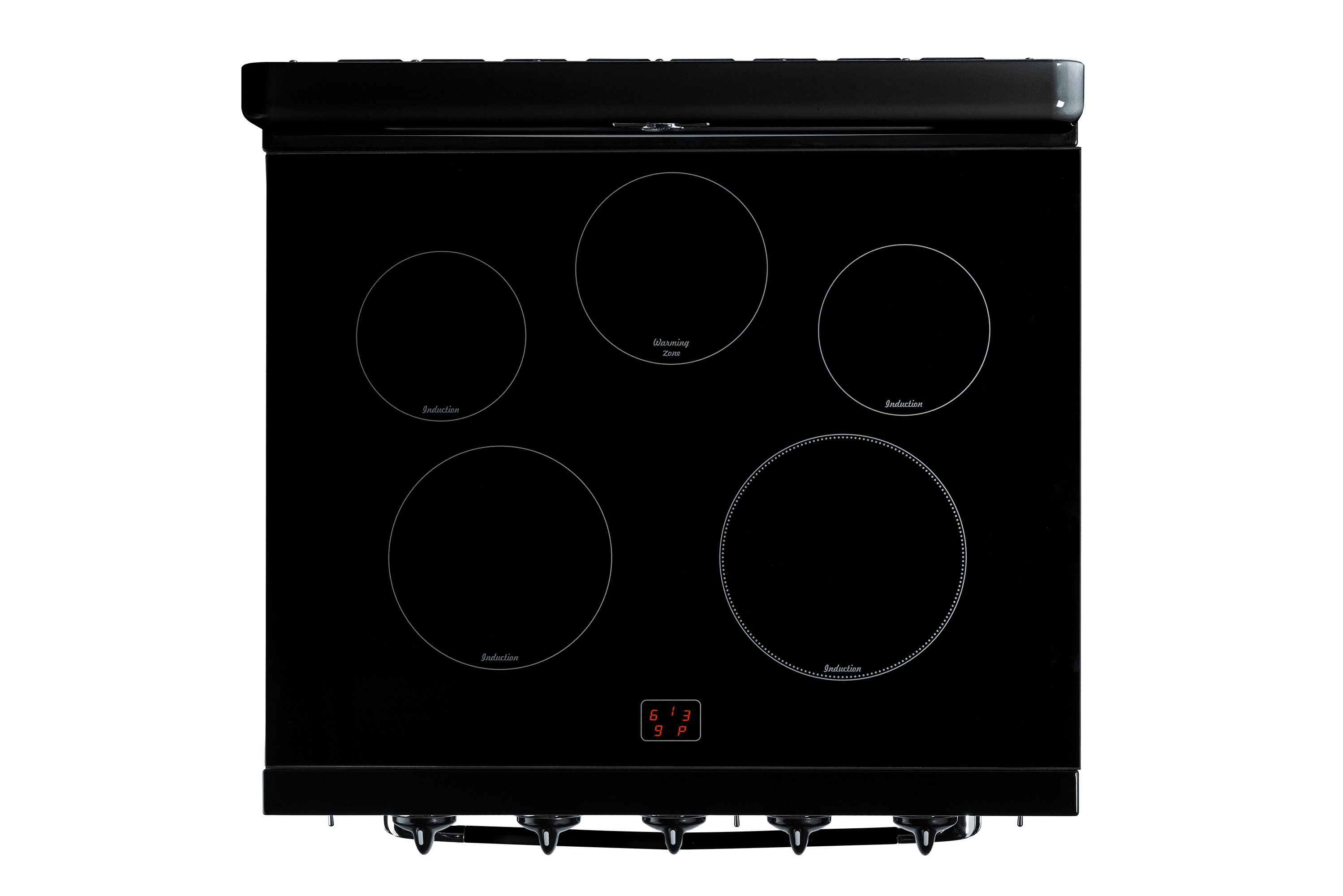 Unique 30' Classic Retro Induction Range, Midnight Black