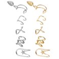thumbnail image 4 of 10PCS Creative Cartilage Ear Clips No Ear Hole Ear Jewelries (Golden+Silver), 4 of 8