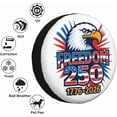 thumbnail image 5 of USA Patriotic Spare Tire Cover United States 250th Anniversary Wheel Protectors Weatherproof Universal Wheel Cover Fit for Rv SUV Travel Trailer Camper Truck, 5 of 10