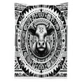 thumbnail image 2 of Ambesonne Rustic Outdoor Tablecloth, Southwestern Cow Sketch Art, 58"x120", Charcoal Grey and White, 2 of 2