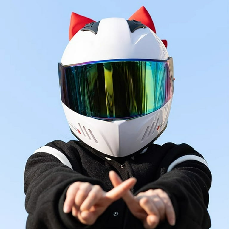 decorated motorcycle helmets ROZYARD Motorcycle Helmets Bowknot Decoration Adhesive Large Bowknot  Ornament Motorbike Helmets Decor Fashion Helmets Patches