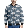 thumbnail image 4 of Chaqueta con cremallera con estampado de tiburón de dibujos animados para hombres y niños, sudadera con capucha con estampado 3D de animales del océano y peces, chaquetas de calle geniales, abrigos, 4 of 5