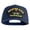 Navy, variant on Master E.O.D Master Blaster Patched Solid Cotton Twill 5 panel Mesh Back Cap - Navy OSFM