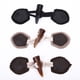 thumbnail image 3 of Sonducket Botones de palanca de bocina seguros y respetuosos con el medio ambiente, 4 piezas, botones de cierre de palanca de bocina Accesorios de disfraces negro, 3 of 6