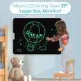 thumbnail image 4 of TFixol 39-Inch LCD Writing Board with Eye-Protecting Screen, Dust-Free, One-Touch Erase, Champagne Gold Frame, No Battery Included, 4 of 7