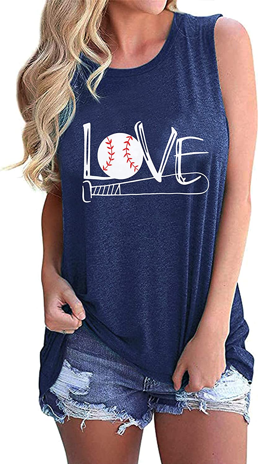Baseball Mom Tank Tops Baseball Love 
