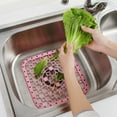 thumbnail image 2 of Kitchen Sink Divider Protector Mat Heat Insulation Table Mat (Pink), 2 of 6