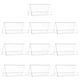 thumbnail image 5 of 10 soportes para placas de identificación de acrílico transparente para pared, para oficina, hogar, tienda, restaurante, 120 x 60 mm., 5 of 5