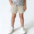 thumbnail image 2 of ZACPNCV Toddler Boys Athletic Shorts Casual Beach Shorts Boys Mesh Basketball Soccer Knee-Length Shorts Beige 3-4 Years, 2 of 8