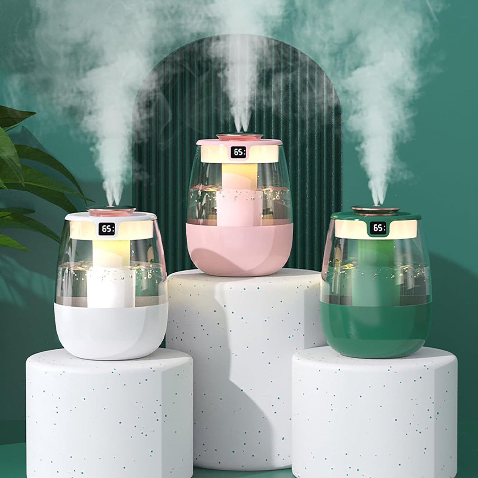 YUEVE Quiet Cool Mist Humidifiers With LED Light USB Double Spray Heavy Fogss Silent Digital Humidifier Multipurpose Humidifier Humidifiers For Home Bedroom Vaporizer compatible with Machine for Kids