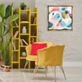 thumbnail image 3 of Stupell Industries Whimsical Shapes Abstraction Abstract Painting Gold Floater Framed Canvas Art Print Wall Art, 25 x 25, 3 of 10