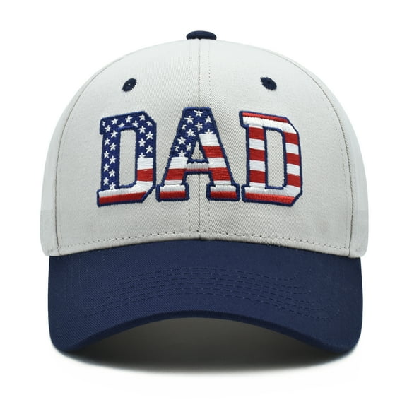 CYYFXKA Dad Hat for Men, Father's Day Birthday Gifts for Daddy Papa From Daughter Son, Adjustable Embroidered American Flag Dad Two Tone Baseball Cap