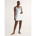 thumbnail image 2 of Joyspun Women’s and Women’s Plus Satin and Lace Bridal Chemise, Sizes XS to 3X, 2 of 5