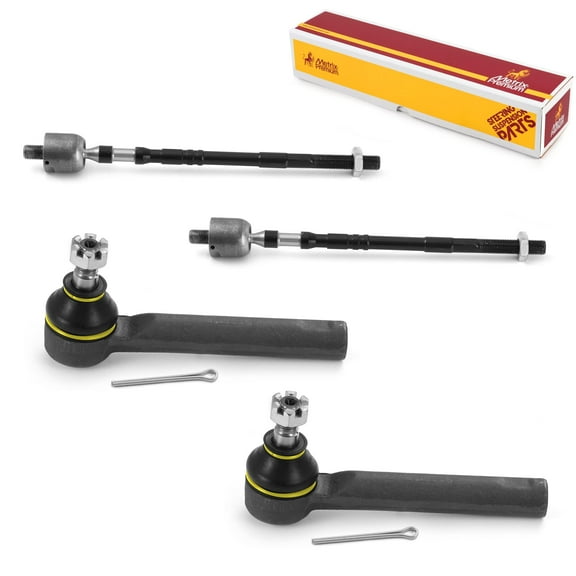 Metrix Premium Chassis Parts-4 PC Inner & Outer Tie Rod End Kit Fits 2004 Subaru Impreza,2003 Subaru Impreza,2002 Subaru Impreza,Replacement EV800361,ES3712