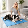 thumbnail image 4 of Pressure Activated Self Cooling Pet Mat for Dogs Cats Leakproof Cool Pad Scratch Bite Resistant Summer Cool Bed Cushion Indoor Sofa Crate Car Covered Outdoor Use,11.81*15.74inch, 4 of 9
