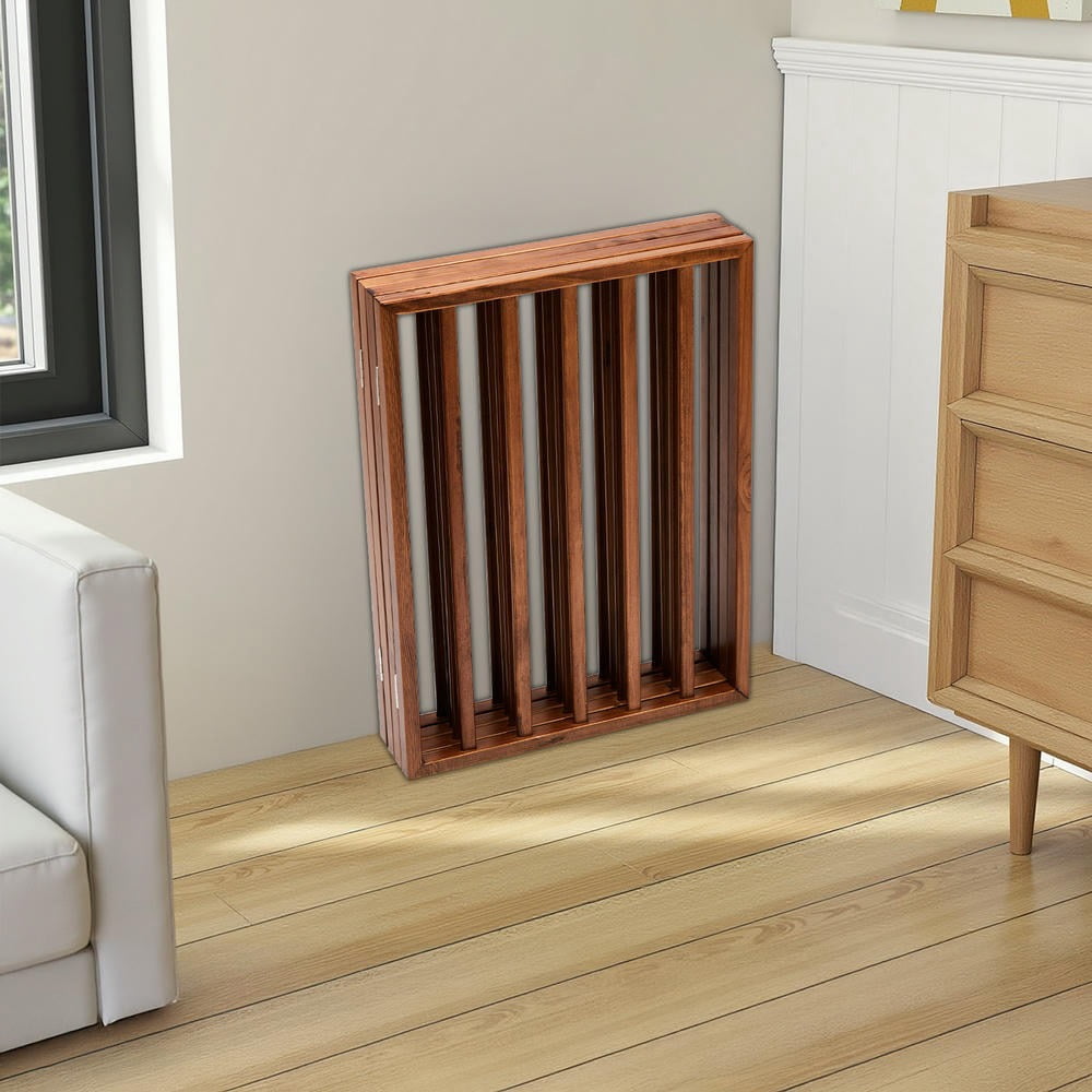 YYAo Dog Gate, Pet Gate Indoor Dog Fences,The Wooden Dog Fence Brown