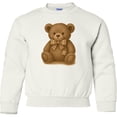 thumbnail image 2 of Inktastic Vintage Teddy Bear with Patch Youth Sweatshirt, 2 of 4