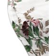 thumbnail image 5 of Allegra K Top Floral Para Blusas De Manga Corta Con Cuello Redondo Y Pu?os Para Mujer Blanco S, 5 of 5